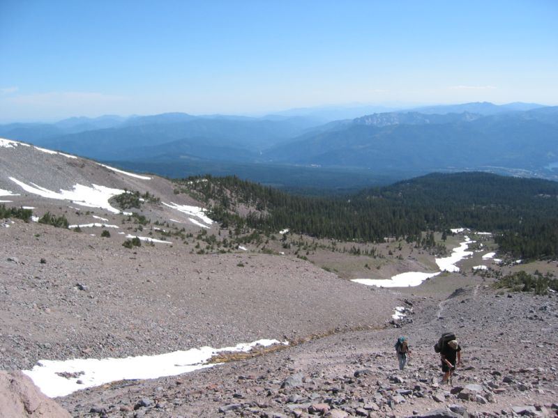 Shasta 06 - Going up Avalanche Gulch